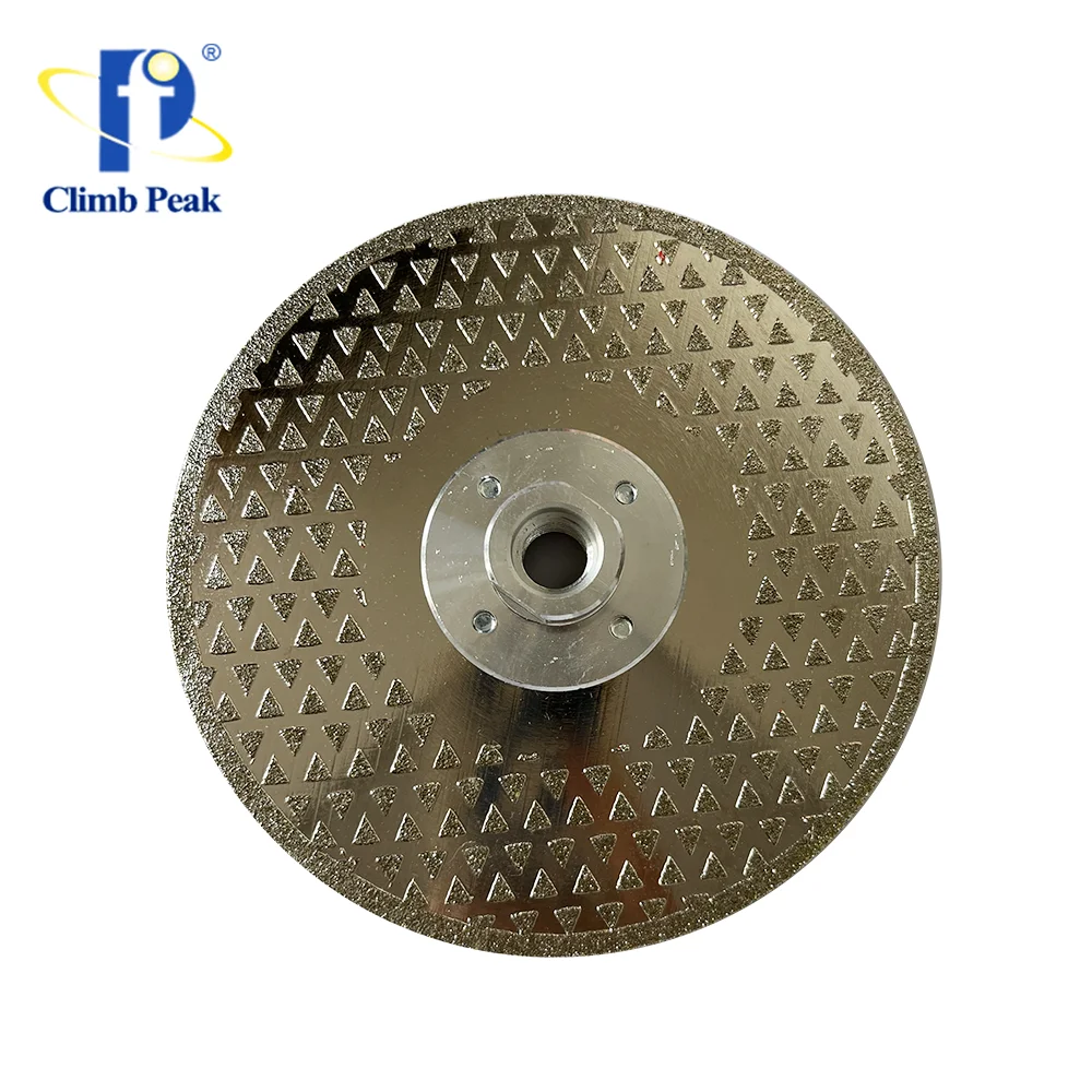 125mm 180mm diamond electroplated cutting discs with M14 flange