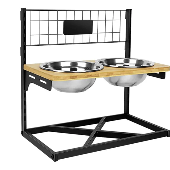 Elevated Bowls for Large Dogs, Raised Dog Bowl Stand with No Spill Stainless Steel Dog Food Bowl