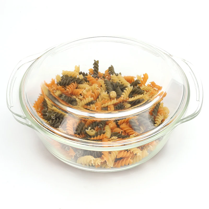 Классическая кастрюля из боросиликатного сплава со стеклянной крышкой посуда для оптовой продажи