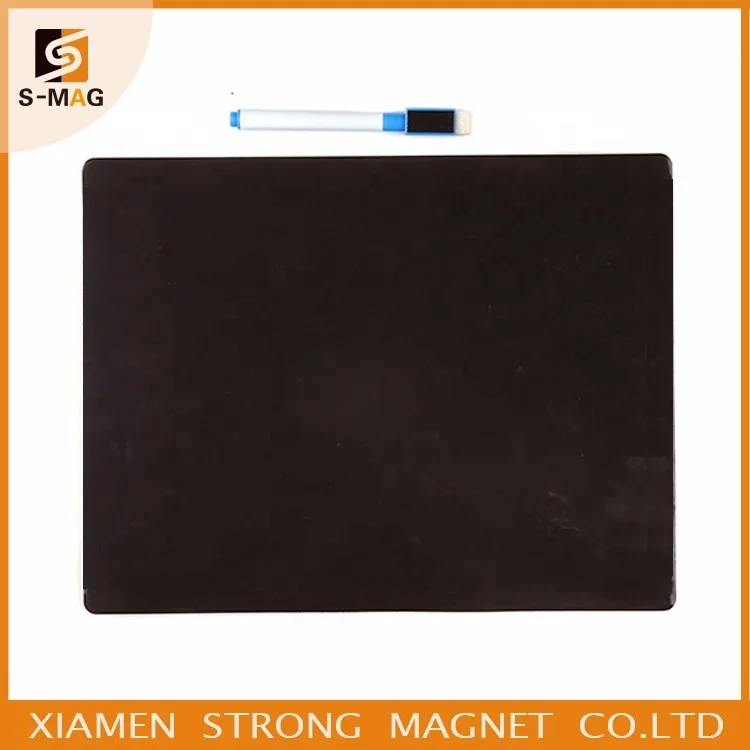 Fridge Magnetic black magnetic calendar Weekly Magnetic Chalk board magnetic writing black board Menu Planner for sale