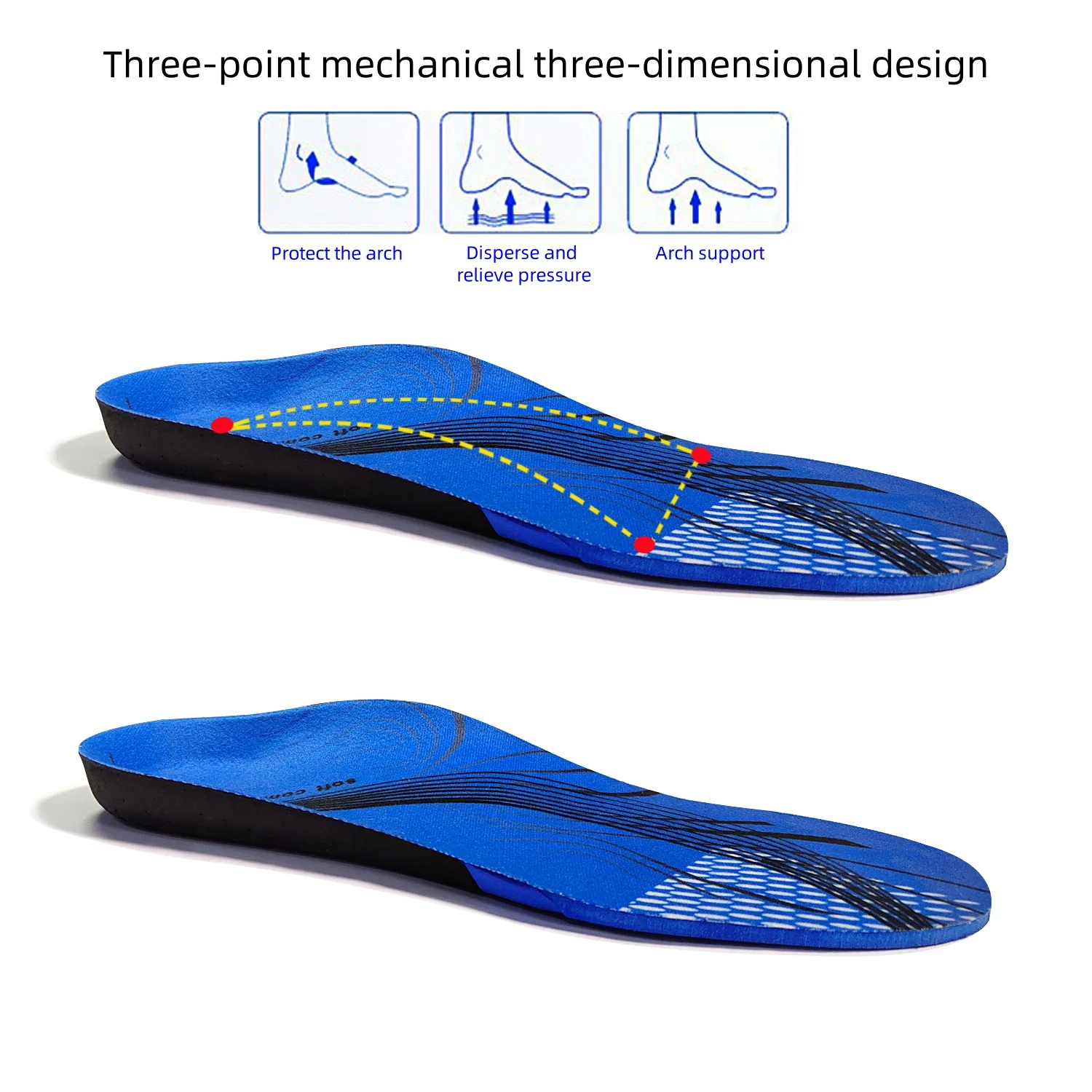 Arch Supports Orthotics Inserts Flat Feet High Arch Sports Comfort Insoles Plantar Fasciitis Feet Insoles Eva Orthotics Insoles
