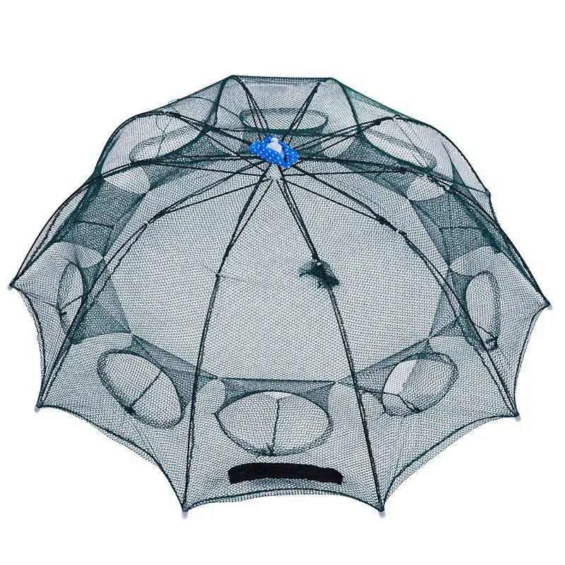 4/6/8/10/12/16/24 Holes Automatic Fishing Shrimp Trap Fishing Net Fish Shrimp Minnow Crab Baits Cast Mesh Trap