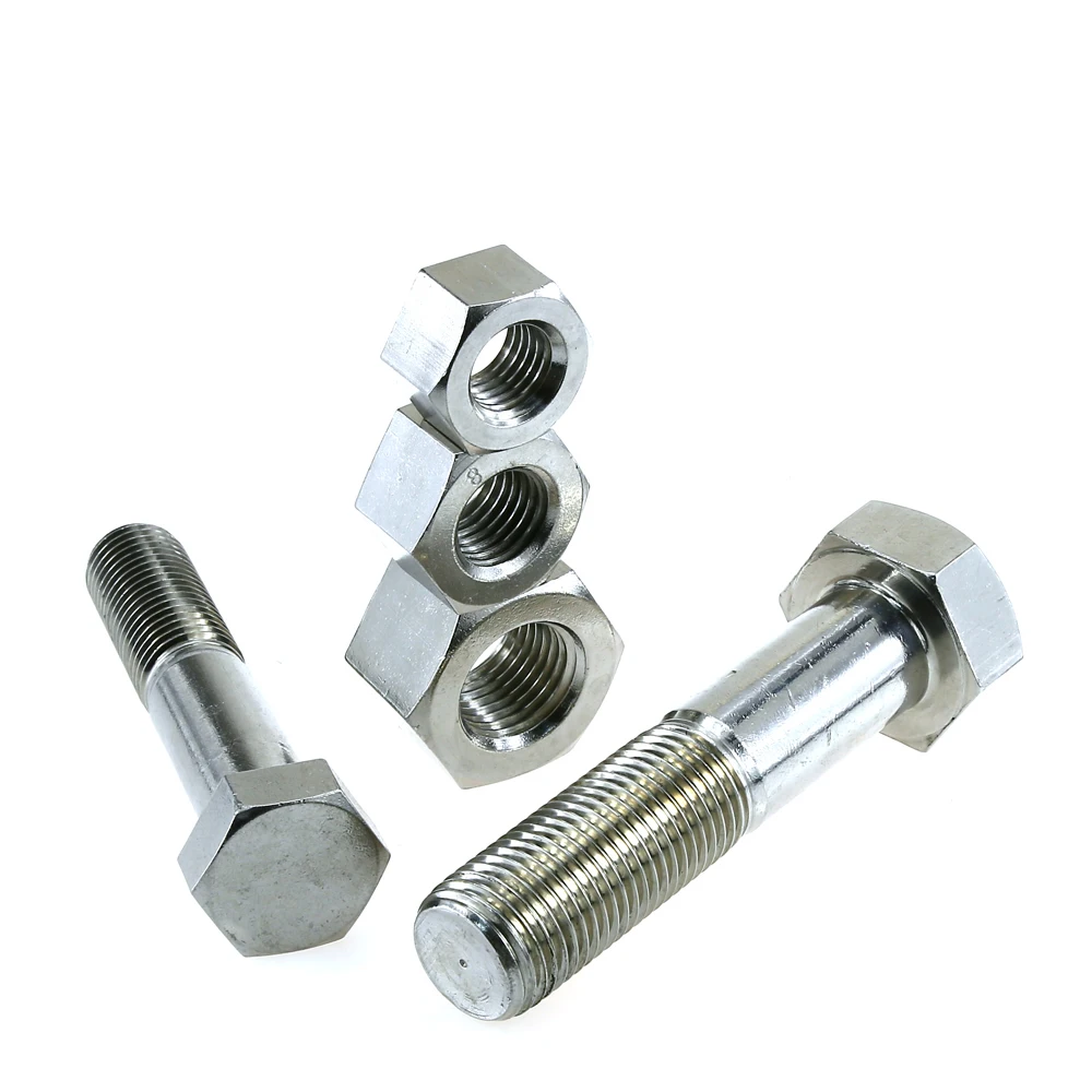 
Factory price stainless steel 304 316 316L hex bolts and nuts 