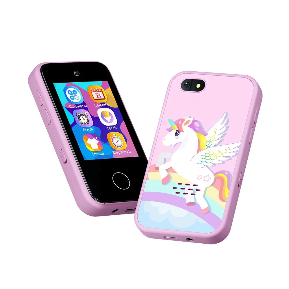 YMX PH05U with PVC Back Sticker Celulares Supplier Factory Lens Kids Children Boy Girl Toys Smart Phone Smartphone Cellphone