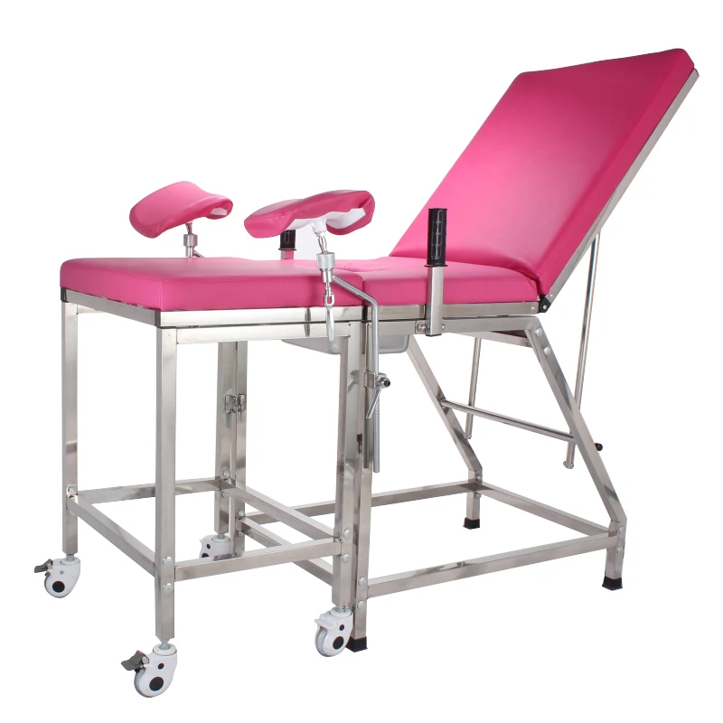 Gynecological Patient Examination Beds Full Stainless Steel Medical Beds Examination
