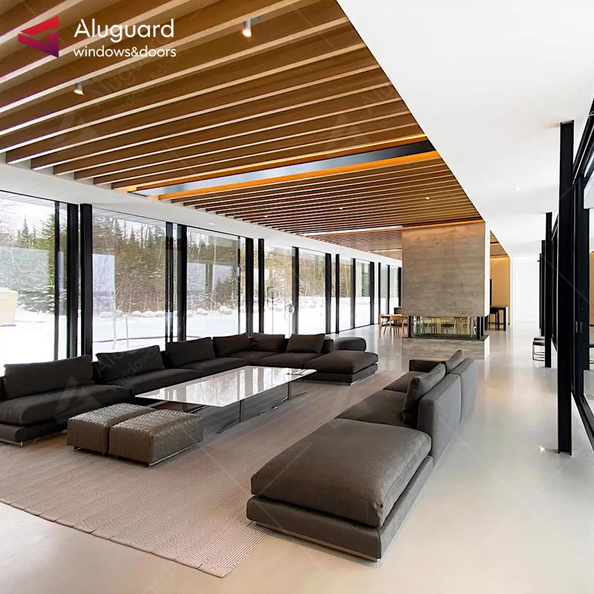 Aluminum double Glass Matt Black Aluminum Double Glaze Sliding Doors & Window Doors And Windows High quality standard As2047