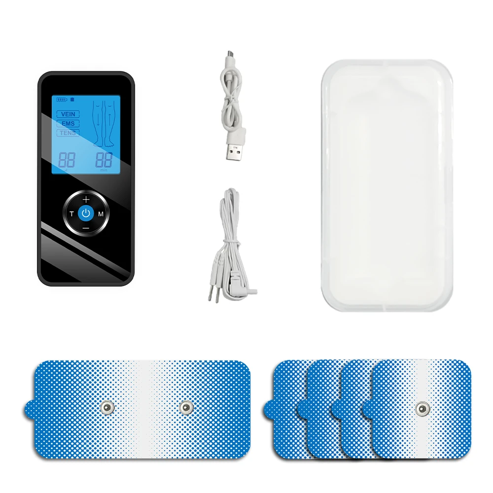 The new product TENS EMS VEIN 3-in-1 physical therapy device treats spasm, reduces edema, and relieves varicose vein pain