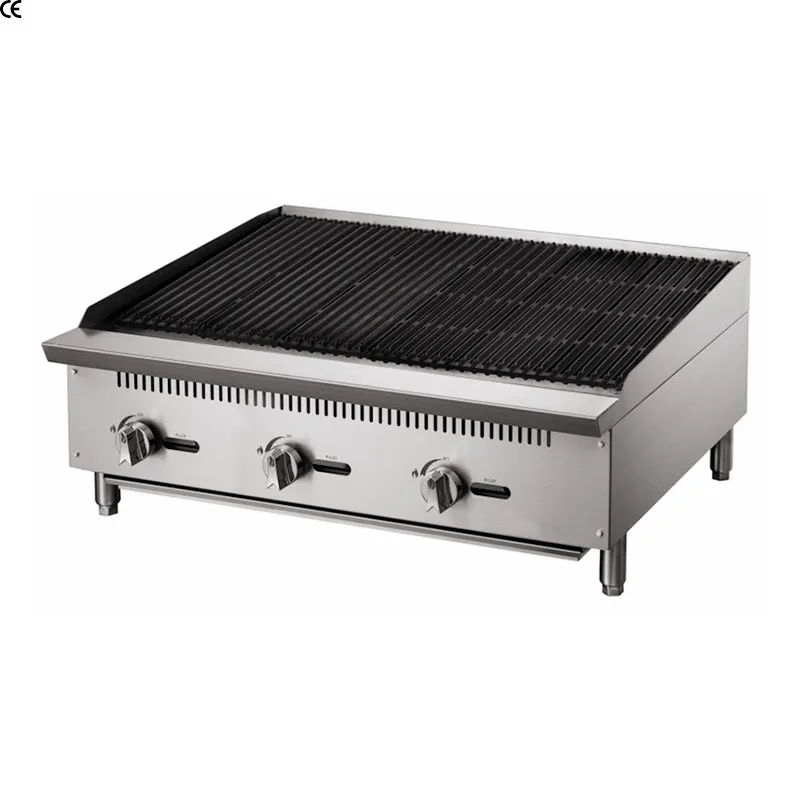 Commercial Stainless Steel American Style Gas Charbroiler Grill Barbecue Commercial Charbroil Barbecue Grill Outdoor Charbroiler