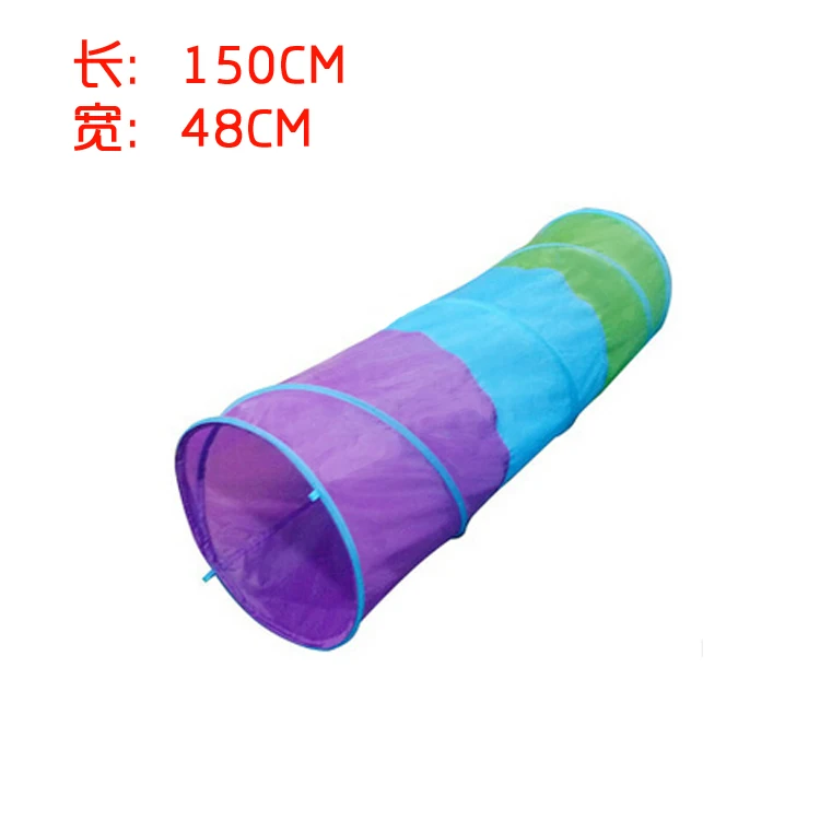 Polka dot pattern pop up kids play climb tunnel tent