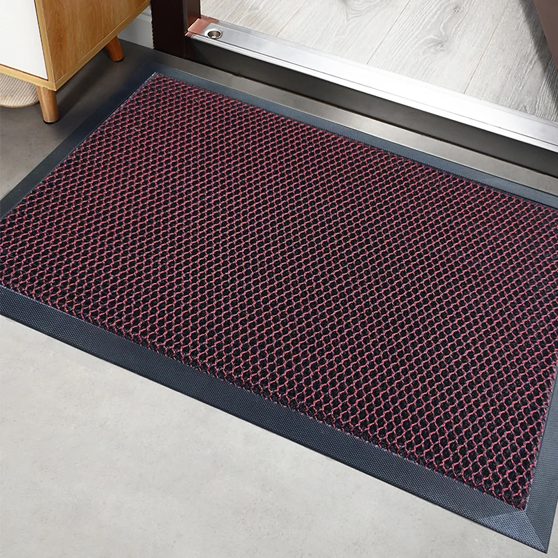 Eco-friendly no irritating odor TPE backing 3D mesh elastic door mat