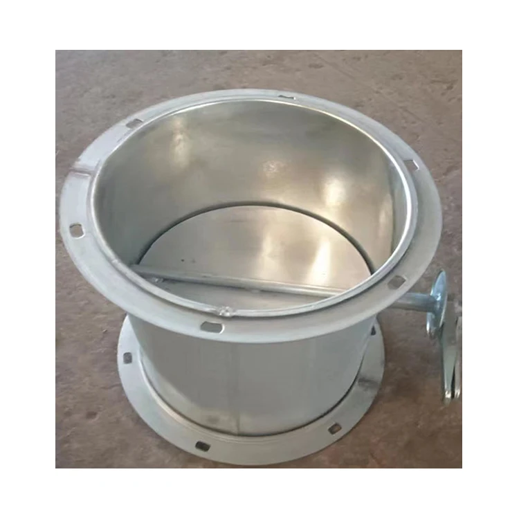 Manufacturer Wholesale Manual Control Ventilation Duct Galvanized Butterfly Valve