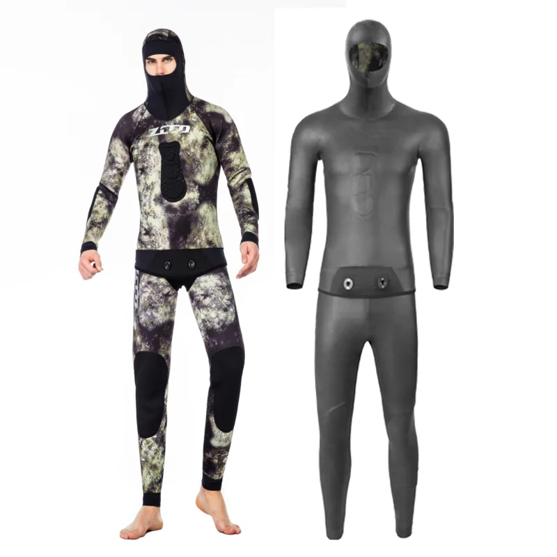 7Mm Men Best Prices Custom Logo Yellow Neoprene Spearfishing Suits Smoothskin Free Diving Scuba Camo Wetsuit