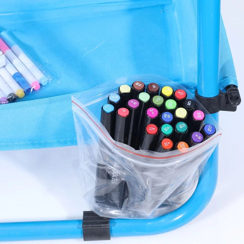 Double Sided Portable Magnetic Whiteboard Marker Pen Set Office Foldable Child  Whiteboards Send Free 24-Color Alcohol Marker