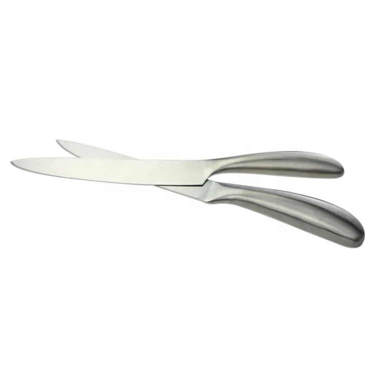 Professional 5pcs Kitchen Knife Set With Hollow Handle Stainless Steel Sharp Chef Cleaver Utility Fruit Meat Knife