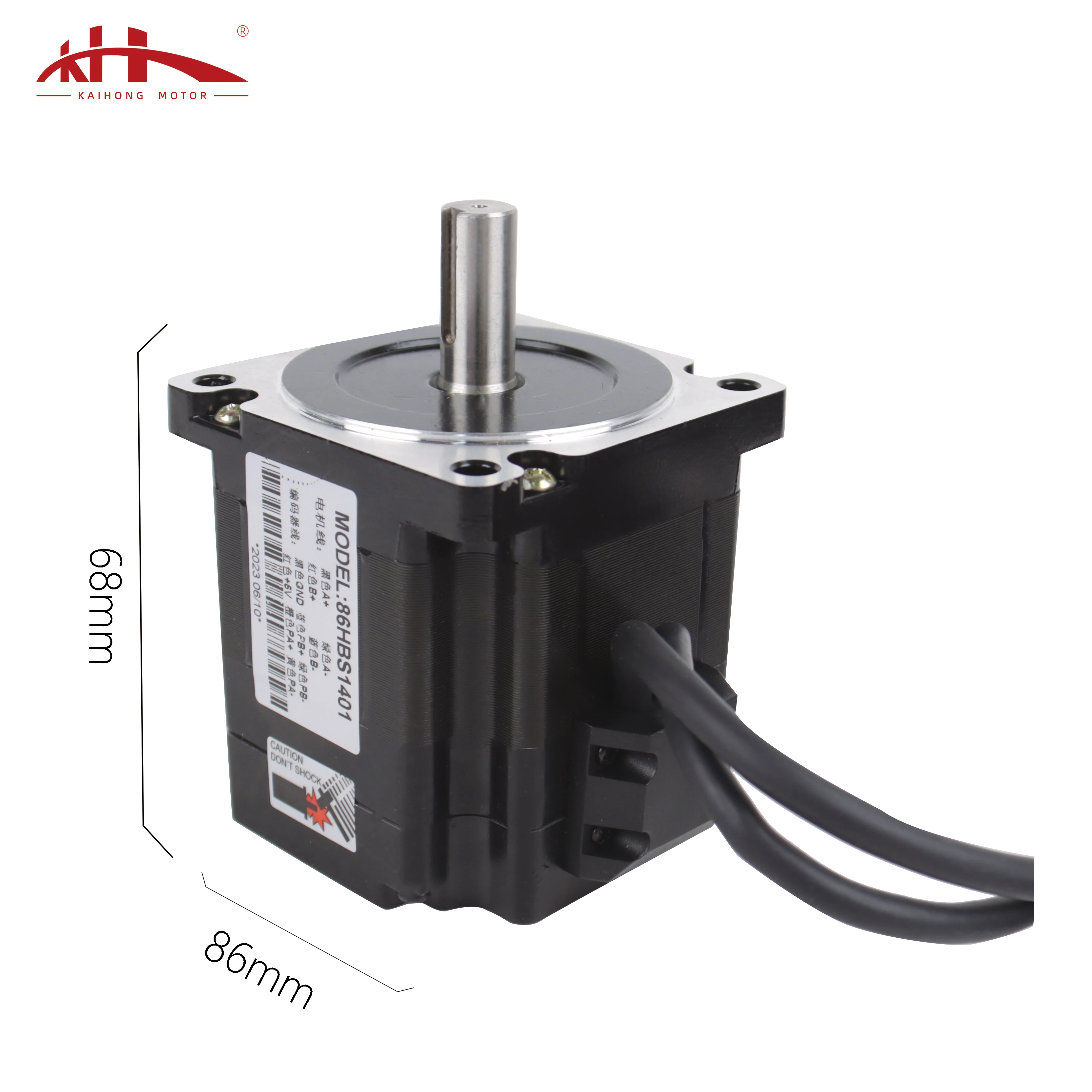 Kaihong 3.6Nm 6A Low Speed High Torque Nema 34 Closed Loop Nema34 Stepper Motor Hybrid Set With Encoder Set For Cnc