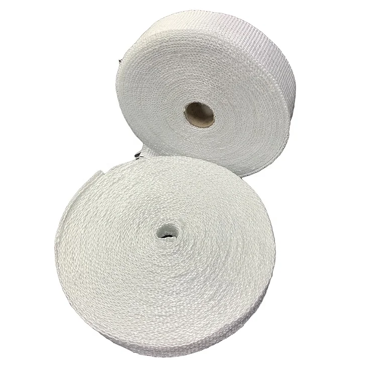 Thickness 1.5mm Thermal Insulating Fiberglass Braided Ribbon Tape