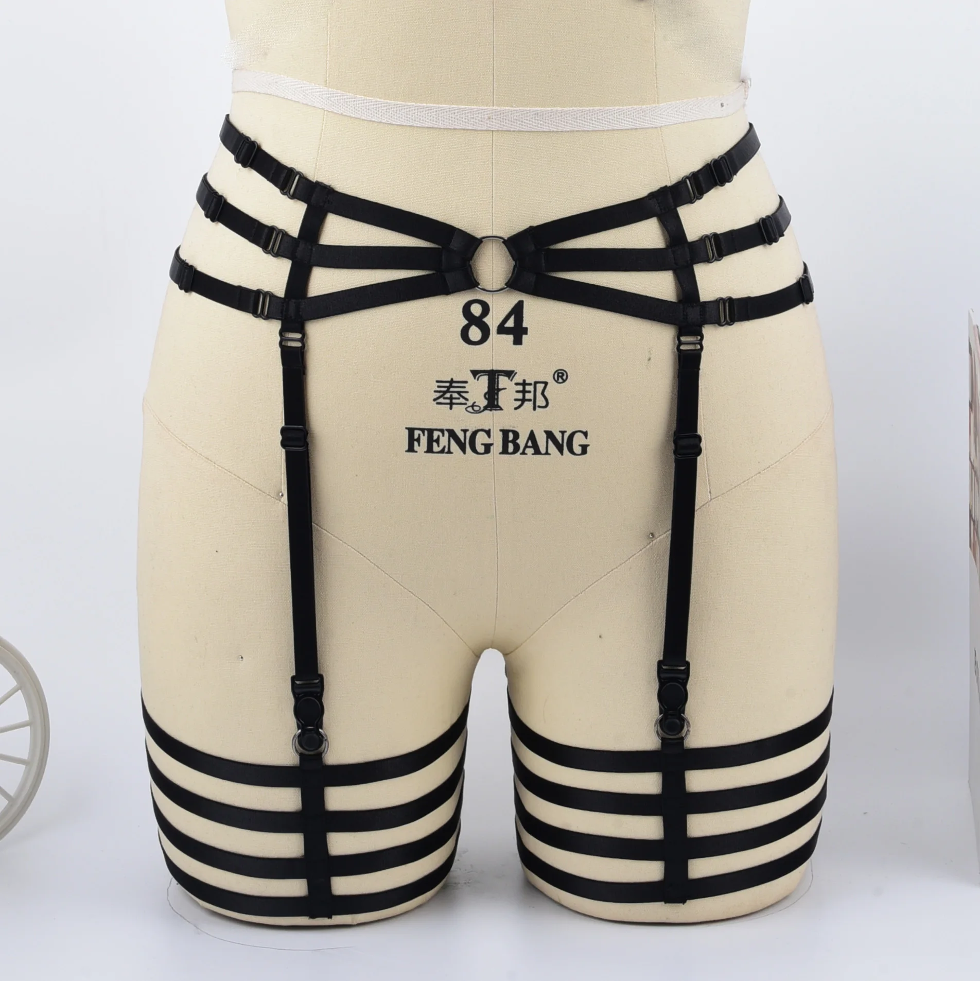 Wholesale women harness lingerie black sexy garter belt  P0187