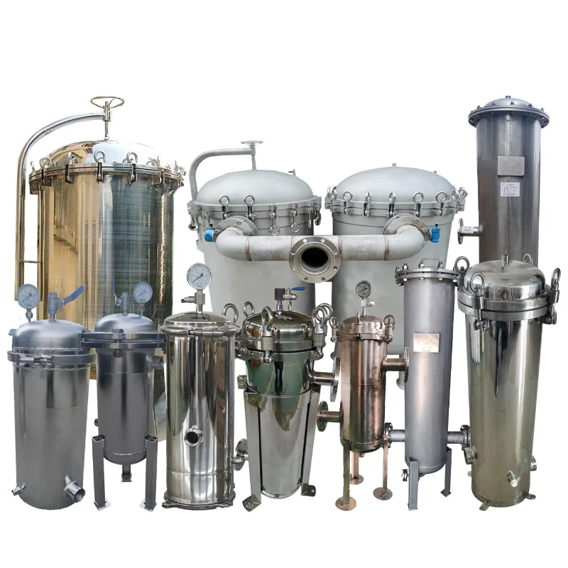 Liquid/oil/wine/beer/honey/syrup/paint Filtration Machine Stainless Steel 304 Multi Bag Filter Housing