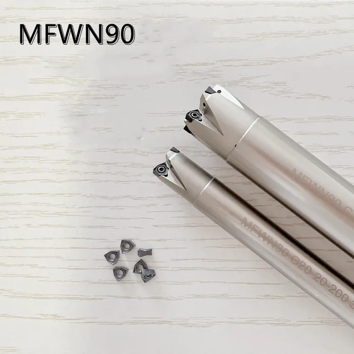 MFWN Mill arbor Double-sided Edge High-efficiency CNC Milling Cutter Rod Match Carbide Cutting Tools Inserts WNMU04