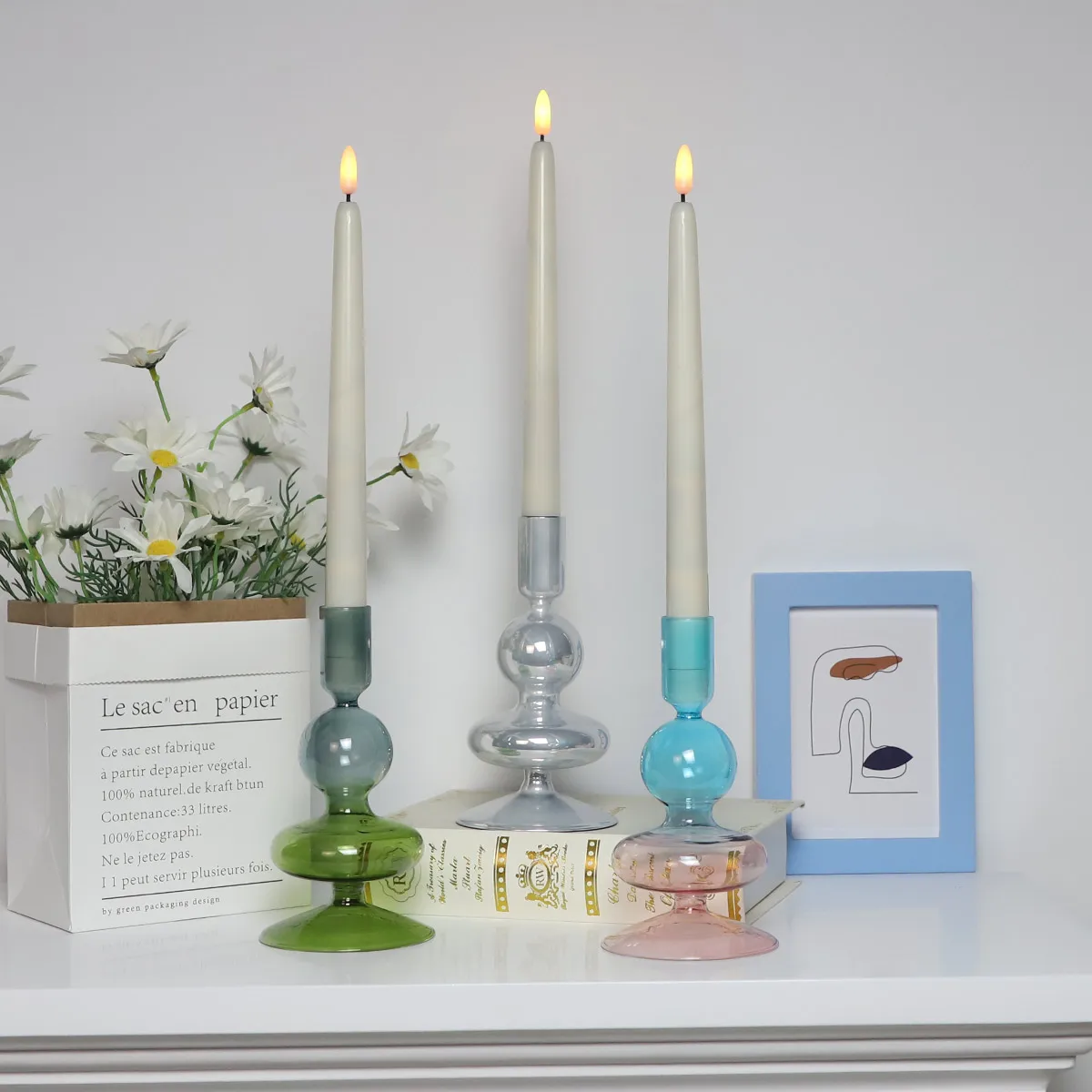 candles led crismas decoration christmas commerical christmas decorations glass hurricane tubes for candlesticks