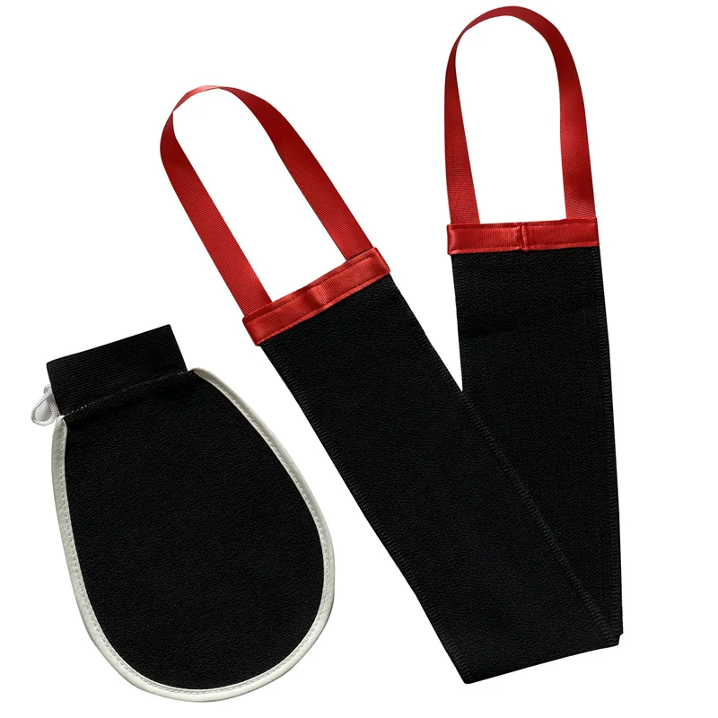 Visocse Bath Scrubber Body Brush Bath Shower Exfoliating Back Brush Belt Wash Bathroom Clean Tools Belts Cleansing Towel