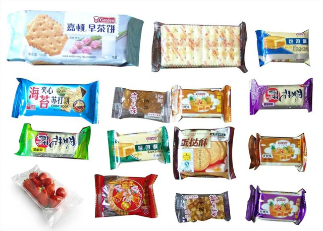 Factory Direct Sale Automatic Chocolate Bar Cookies Packaging Flow Wrapping Packing Machine