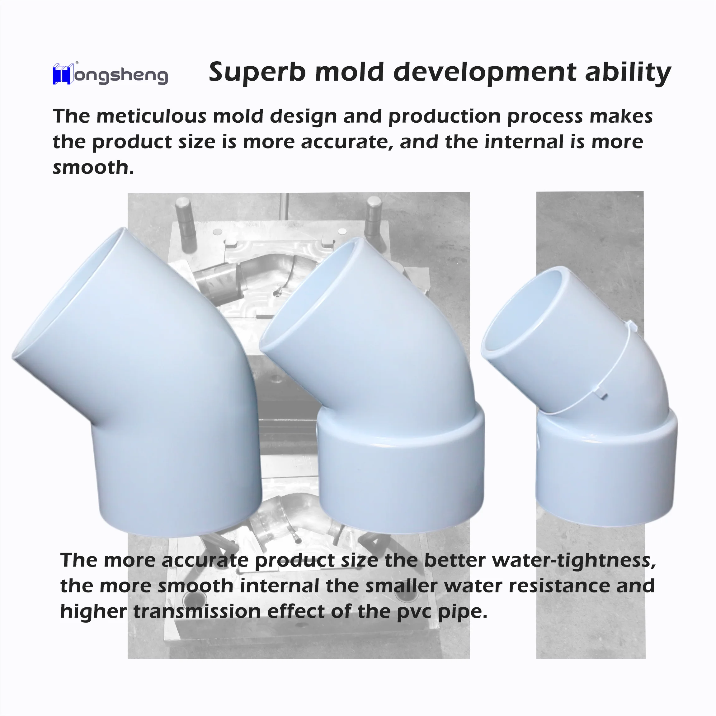 High Quality Hot Tub Spa Jets Pipe connection Fittings jacuzi tub plumbing connector 2 Inch Street 45 Degree PVC Elbow Slip Spig