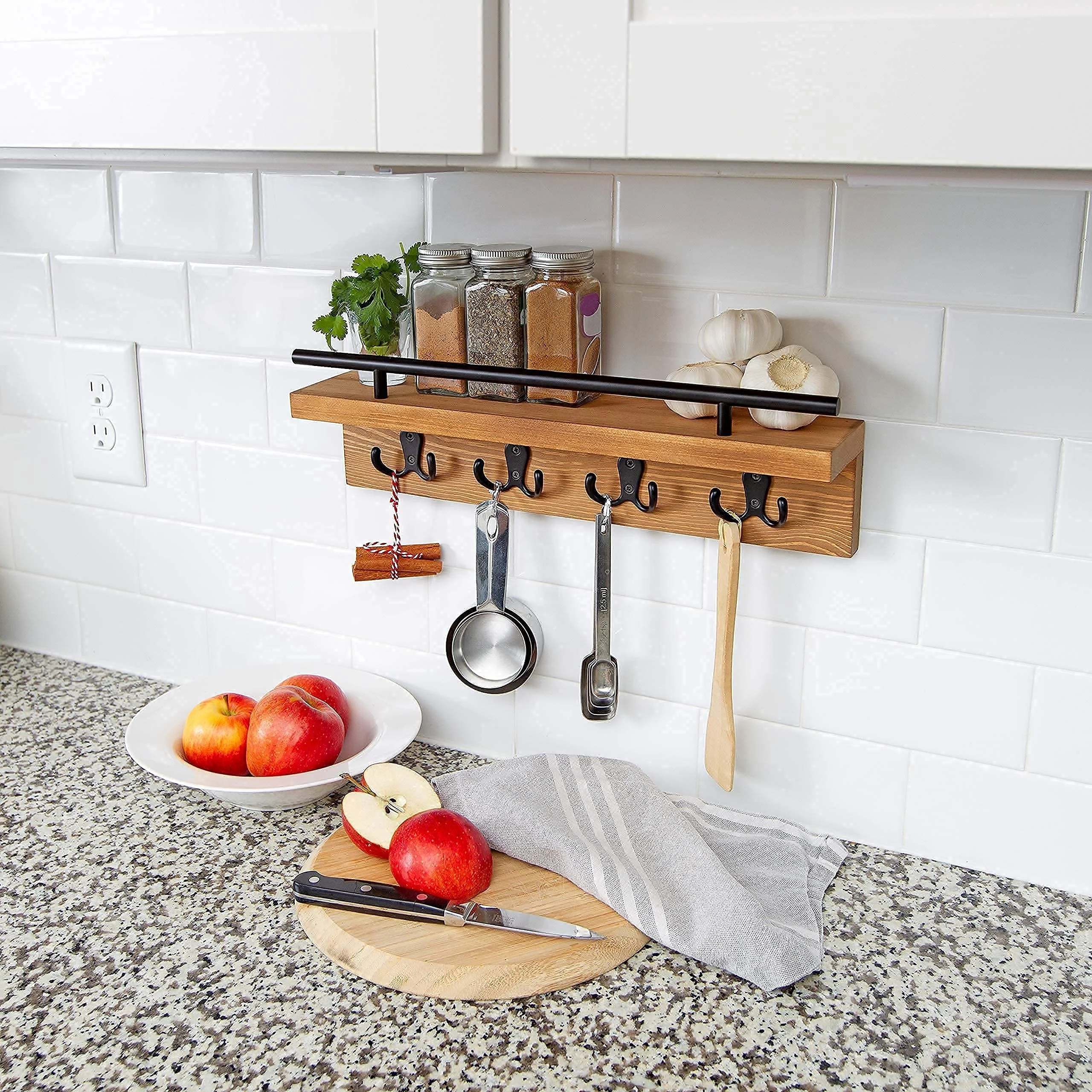 Custom wholesale durable minimalist wooden decorative mail and key holder wall hangings wooden key holder