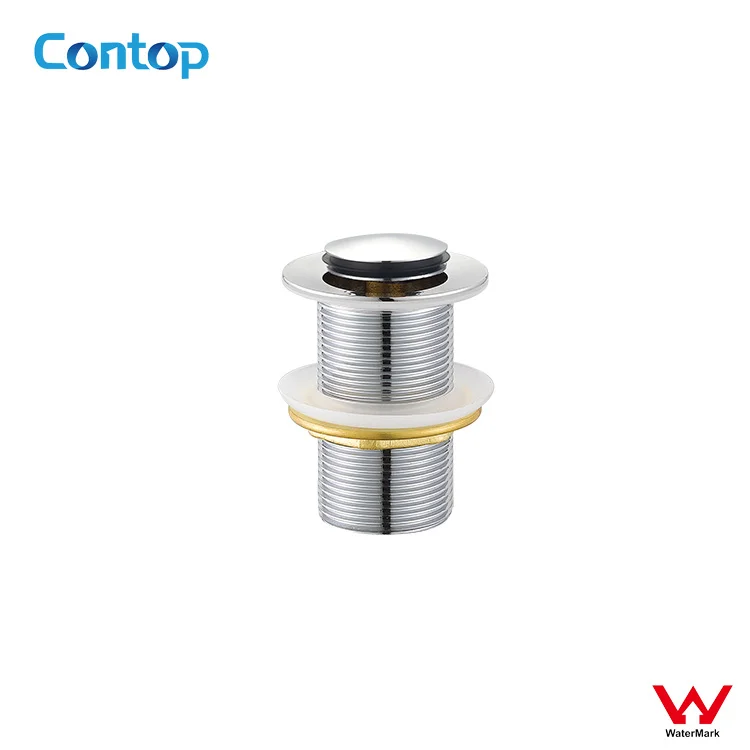Watermark approval brass pop-waste without overflow for wash basin drainpipe