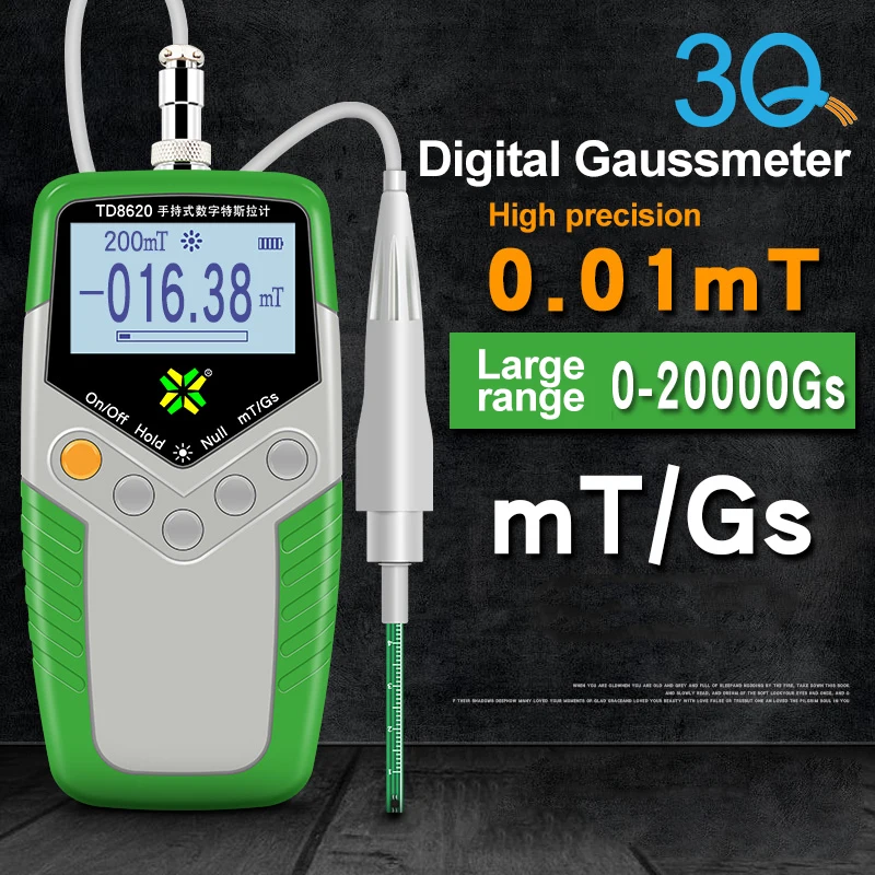 3Q lutron gauss gaussian meter sensor for magnets gauss reader emf gauss