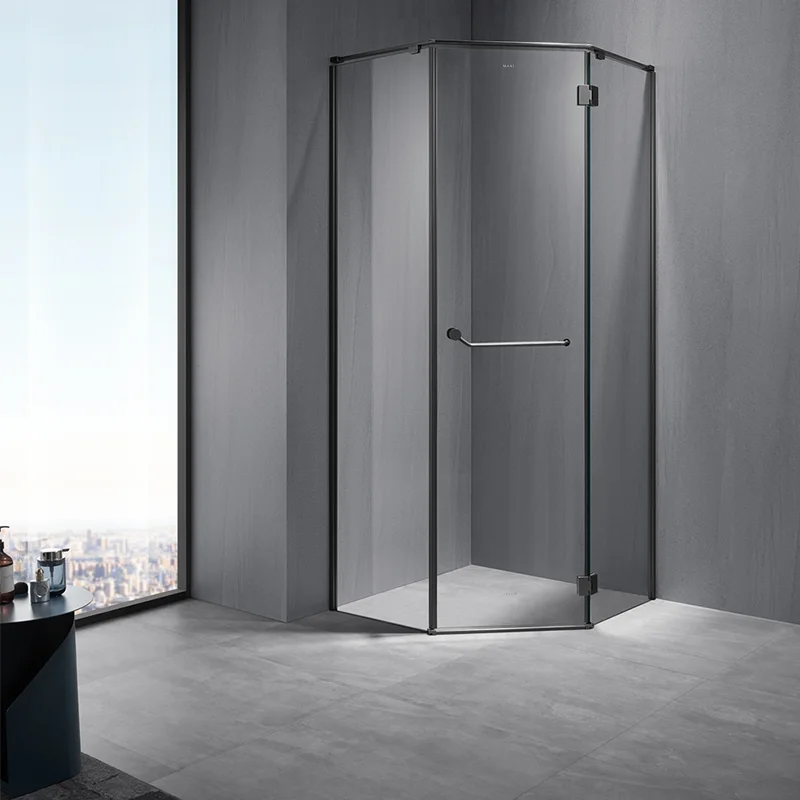 Good supplier hotel swing shower room screen round shower enclosure portable bath cabin door