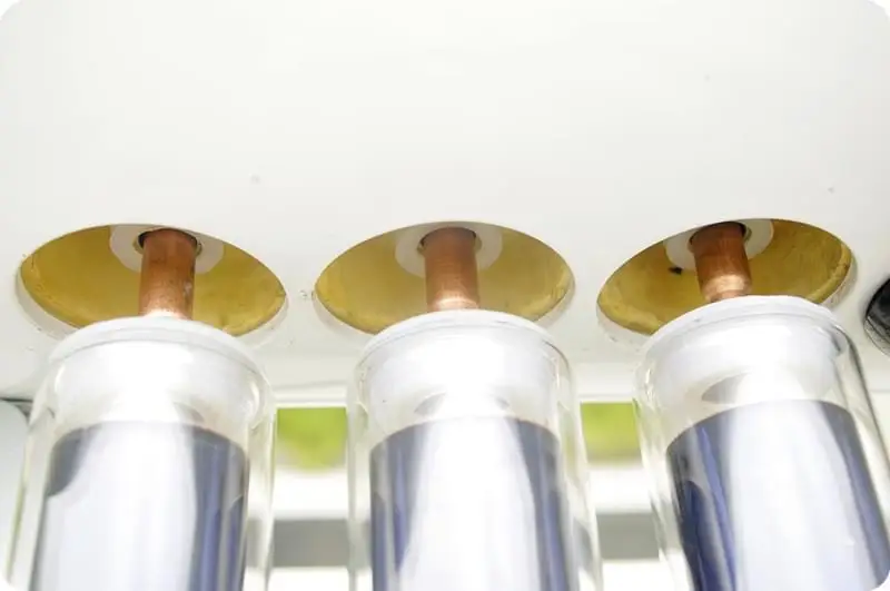 Compact vacuum tube heat pipe Galvanized steel Solar Water Heater with 316 inner tank