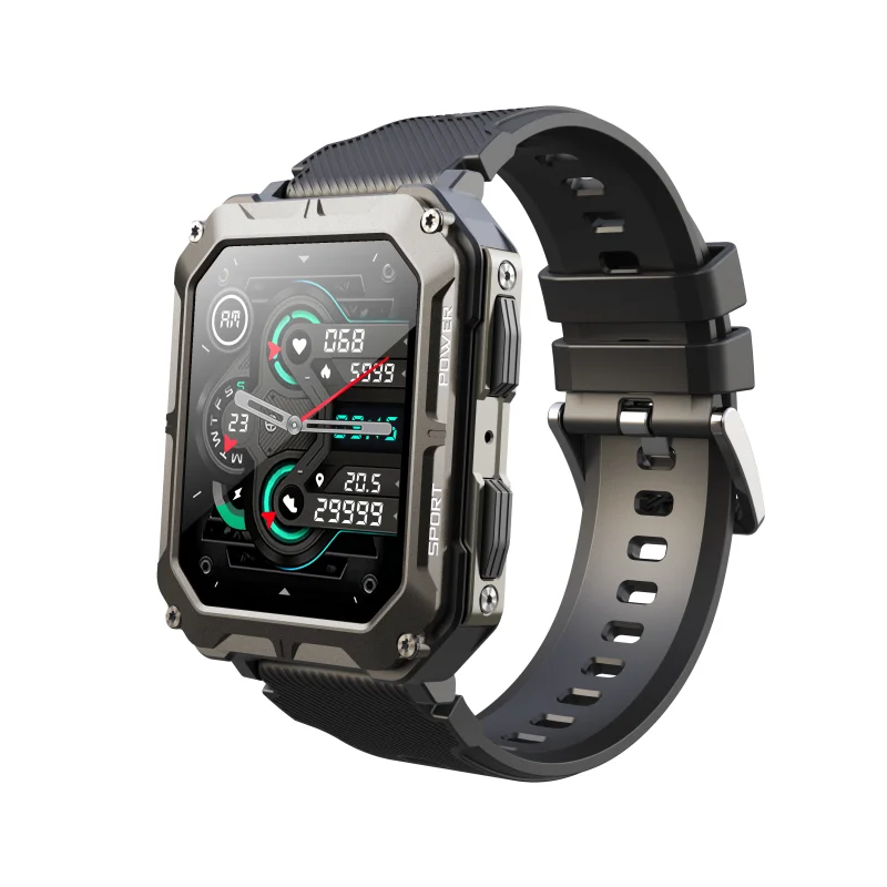 New Arrivals C20 Pro Smart Watch 1.83inch BT call Sports modes large battery IP68 waterproof Men Watches PK C20 Smartwatch