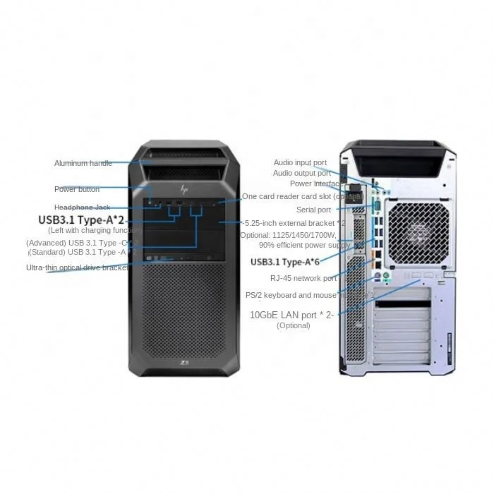 Z8G4 Intel Xeon Silver 4210 Processor Upgraded Desktop Graphics Workstation z8g4 Workstation Desktop