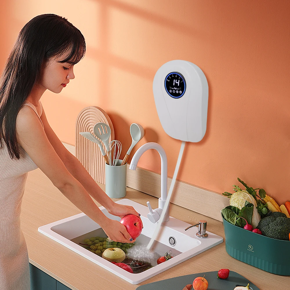 12W Kitchen Vegetable Washer Ozone Food Fruit cleaner Negative Ion Purifier