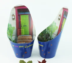 plastic Printing plant pot cover, Flower customized decorate plastic plant pot