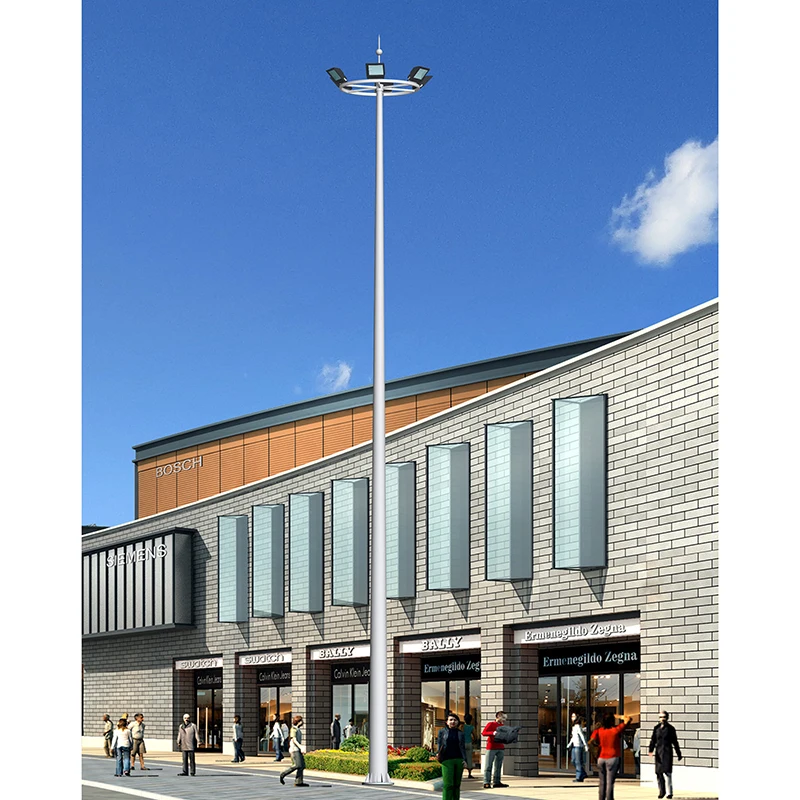 Outdoor Garden Stadium Street High Mast Light Pole Aluminum LED Lamp Lighting pole in stock