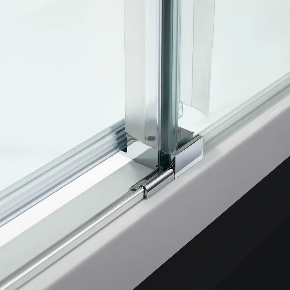 Kamali acrylic curved glass shower screen extend bubble plastic sliding keystone glass bathroom entry dreamline shower door