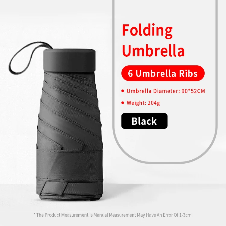 Wholesale 19/21 Inches 5 Folding Mini Umbrella Pocket Kids School For Custom Print Logo Branded Parasol Rain Capsule Umbrellas