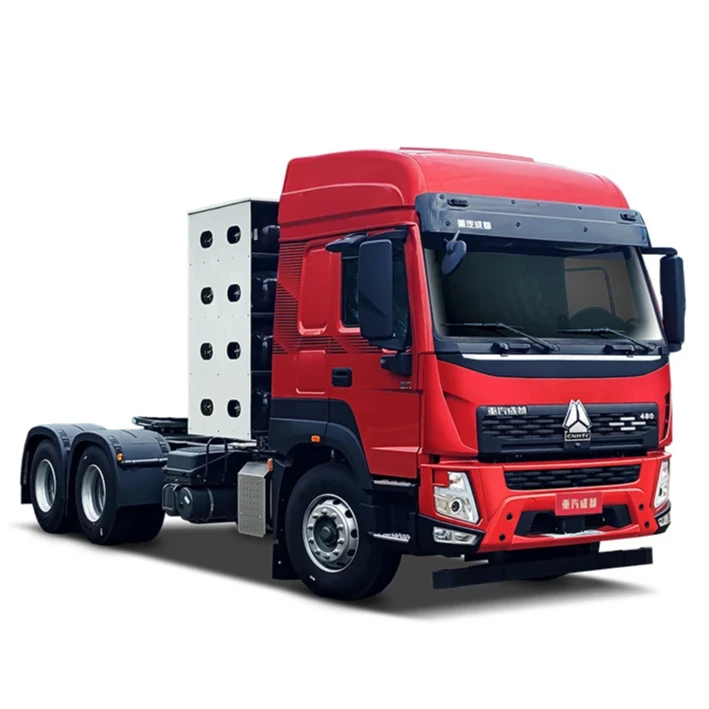 Трактор Haowo MAX 6x4 LNG 10-колесный грузовик с выбросами евро 2 600 л задний инженерный топливный бак Левый ручной привод продажа новых подержанных автомобилей