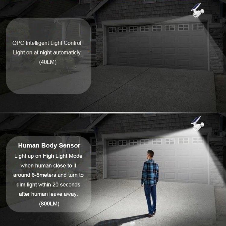 Новый дизайн, светодиодная лампа на солнечной батарее, настенный светильник, беспроводной светильник на солнечной батарее с датчиком движения, наружный садовый водонепроницаемый IP66 ASD005F