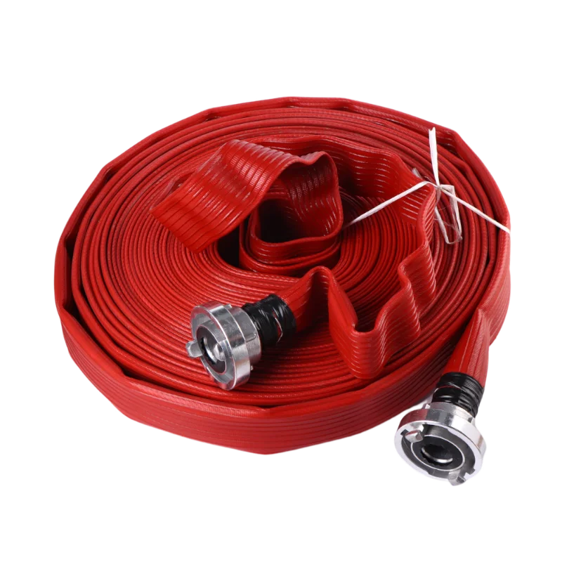 XHYXFire 6inch 8inch hot sale durable tpu pvc fire fighting truck hose gas oil foam delivery hose with nozzle