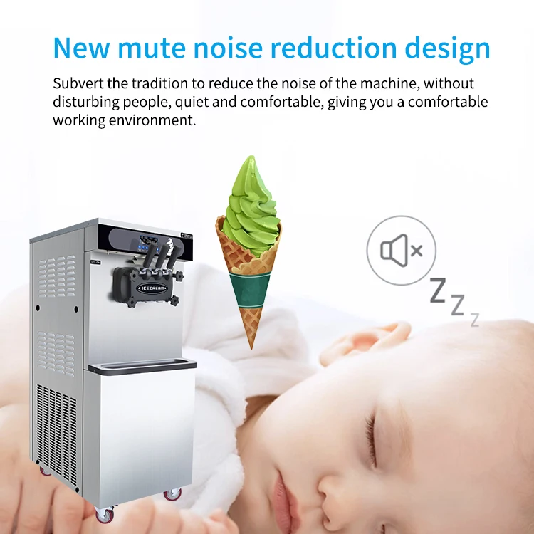 MK-25FB Commercial Automatic Soft Serve Ice cream Maker  Machines  With Spare parts For Business