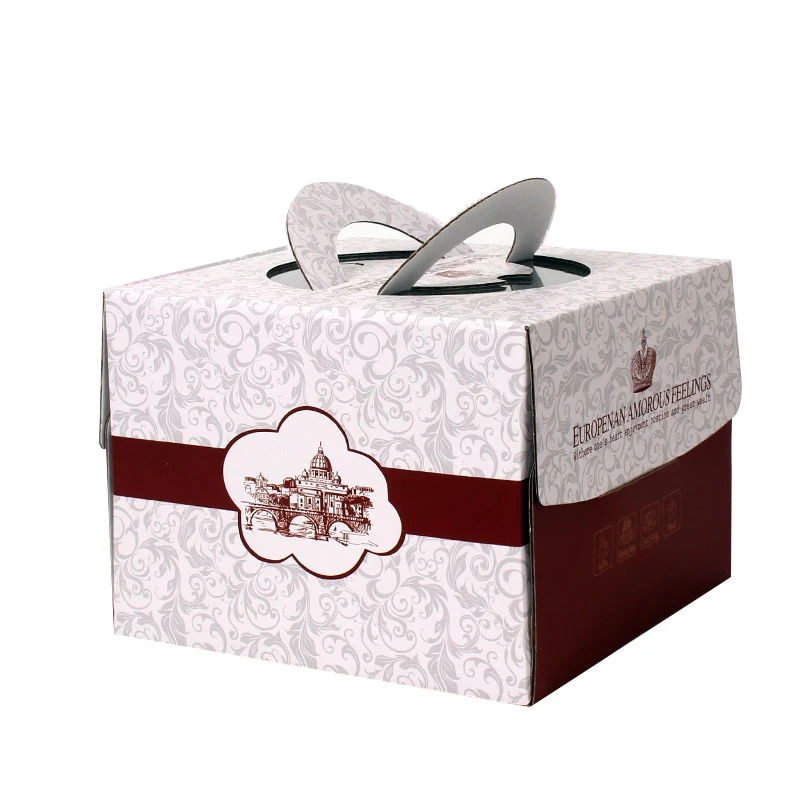 
Wholesale environmentally friendly carton packaging custom birthday cake packaging box purchase food cake box packaging 