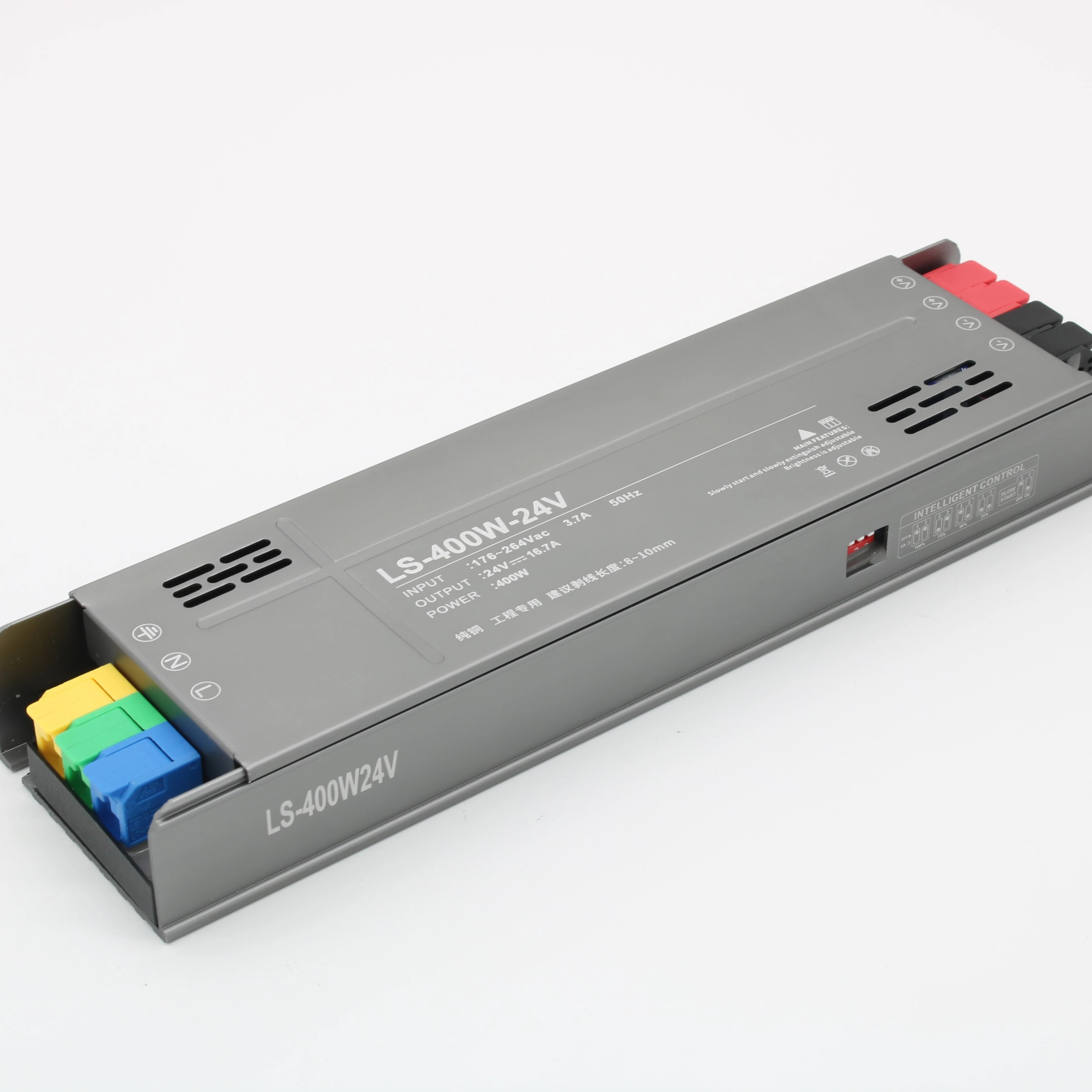 2024 New design diai dimming power supply 100% full power 12/24v  400w AC180-265 high-end indoor strip power supply