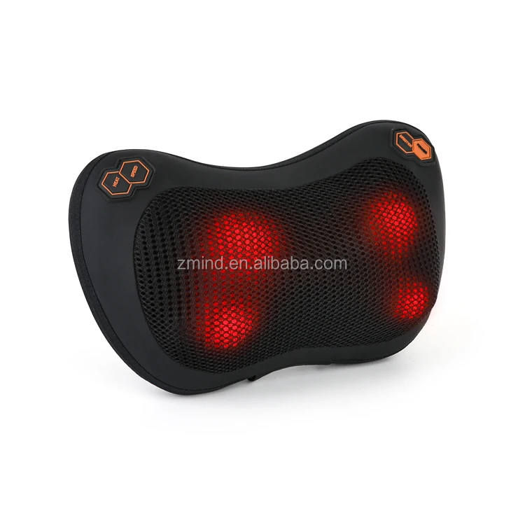 online shop hot selling electric massage pillow with heating wireless back massager pillow shiatsu heat