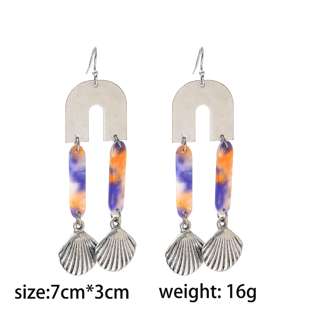 Lost Lady NEW Tassel Earrings Fashion Temperament Ladies Baker Dangle Earring Slight Luxury Gold-Plated Alloy Long Jewelry
