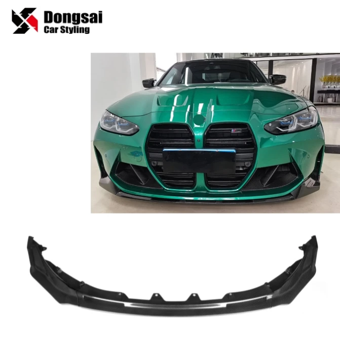 For BMW G80 M3 G82 G83 M4 Add V Style Dry Carbon Front Car Bumpers Winglet Splitter 2020+