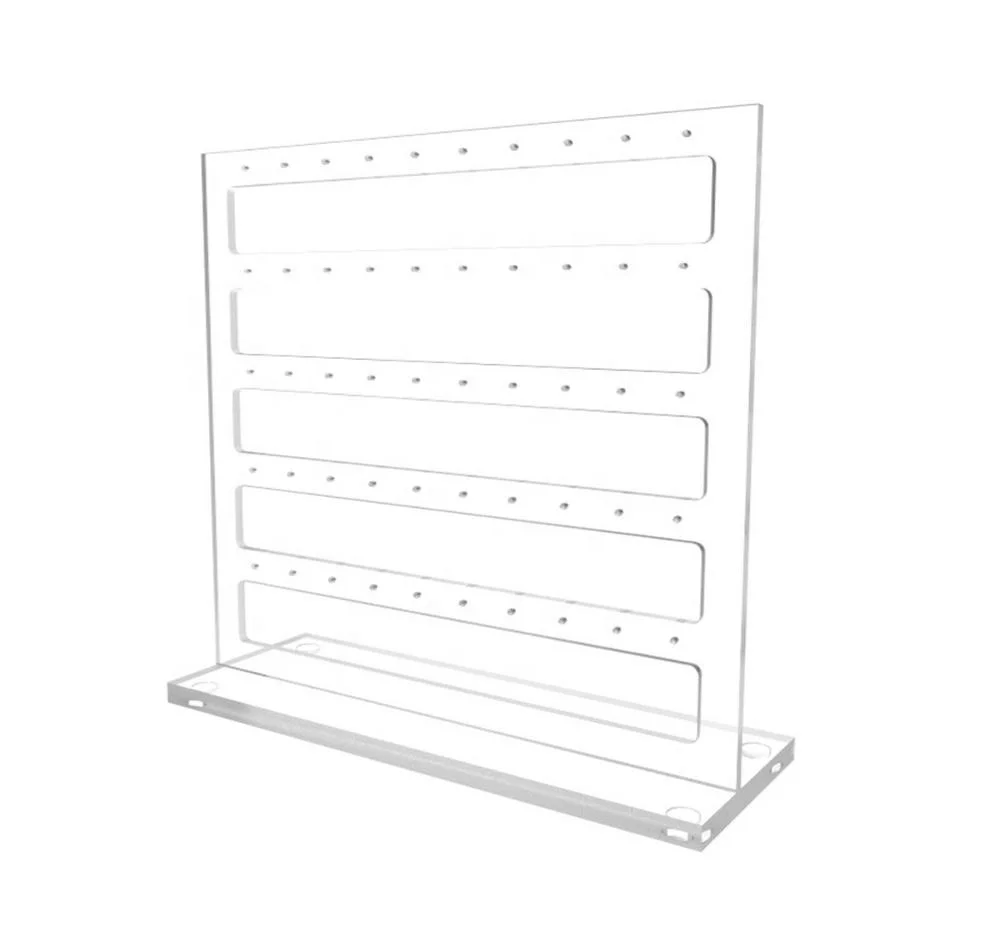 Clear Acrylic  Earring Ring Stand Counter top Display For Sale