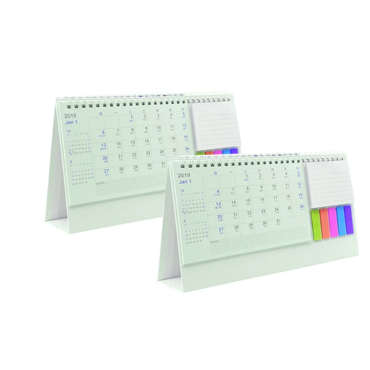 
Factory Printing Colorful Custom Desktop Calendar With Sticky Notes 